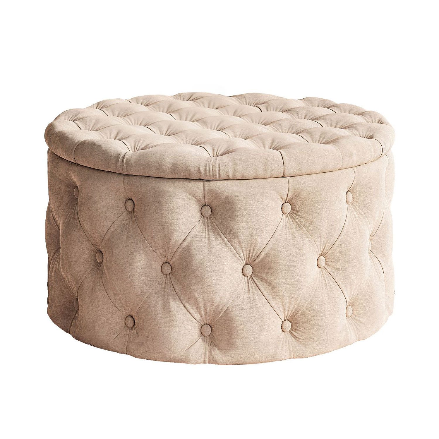 Lookway Hocker CHESTERFIELD runder gesteppter mit günstig online kaufen