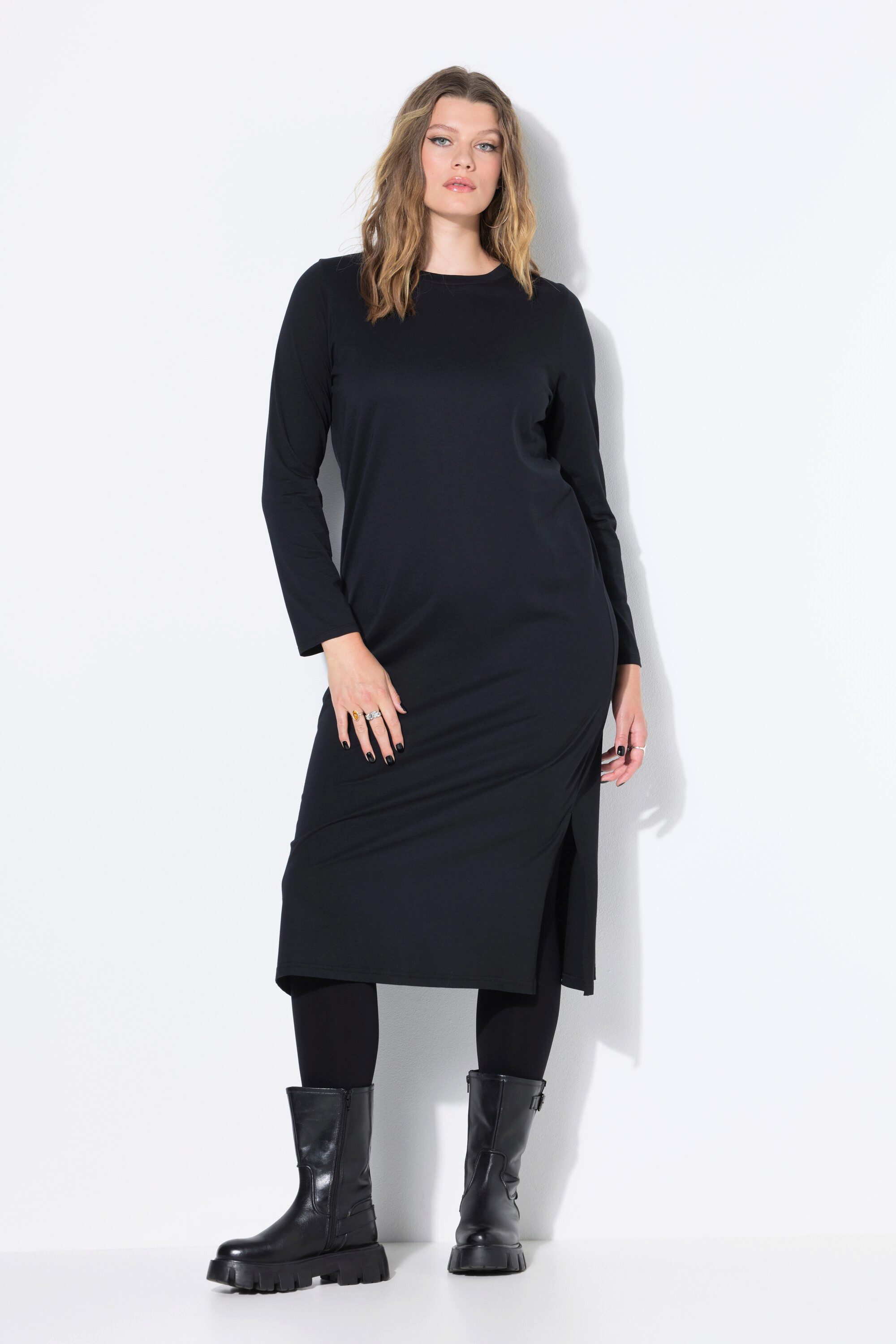 Studio Untold Jerseykleid Maxikleid Jersey Langarm günstig online kaufen