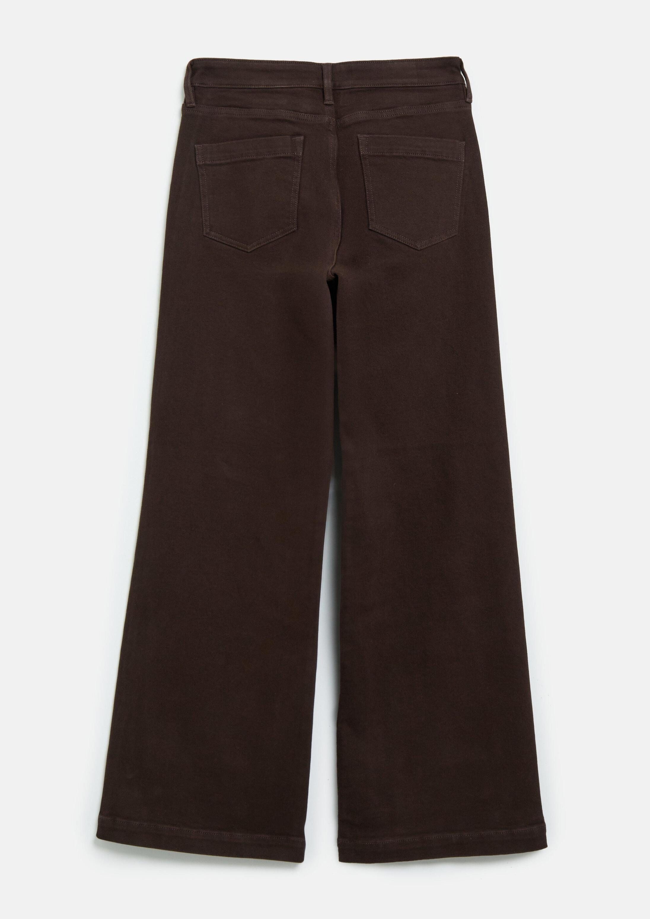 s.Oliver Weite Jeans Jeans-Hose SURI Jeans Suri / Regular Fit / High Rise / Wide Leg / mit Zierknopf