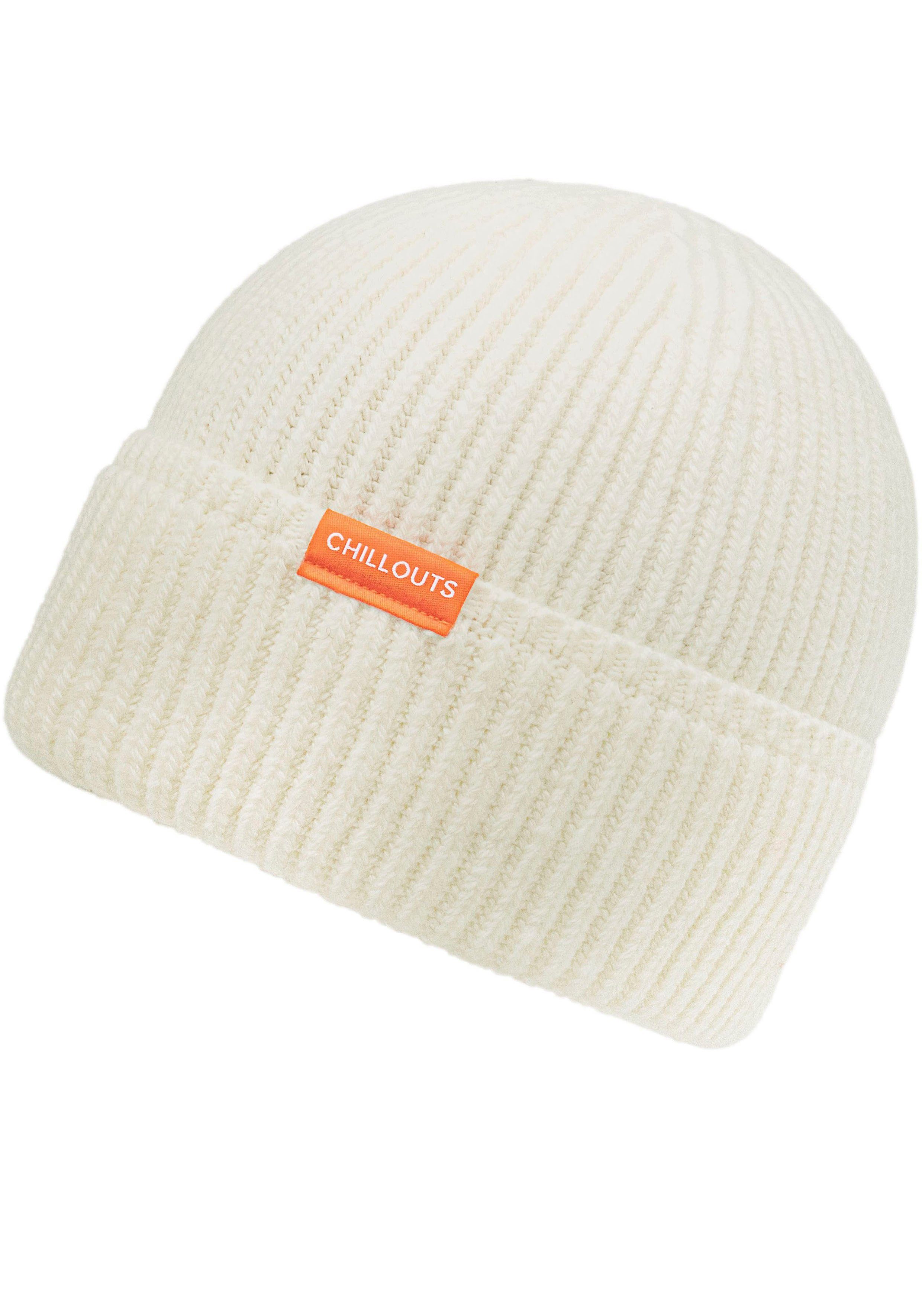 chillouts Strickmütze Matty Hat Mit hohem Baumwoll-Anteil off-white