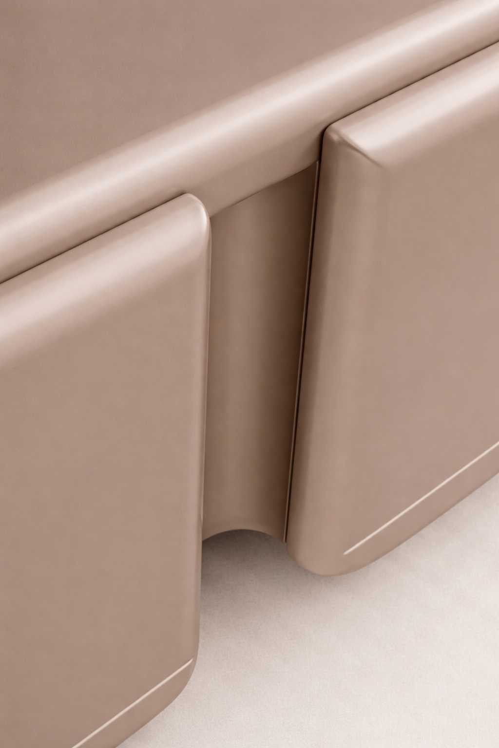 JVmoebel Sideboard Luxuriöses Designer Sideboard Beige mit Metall und Golddetails (1 St), Made in Europa