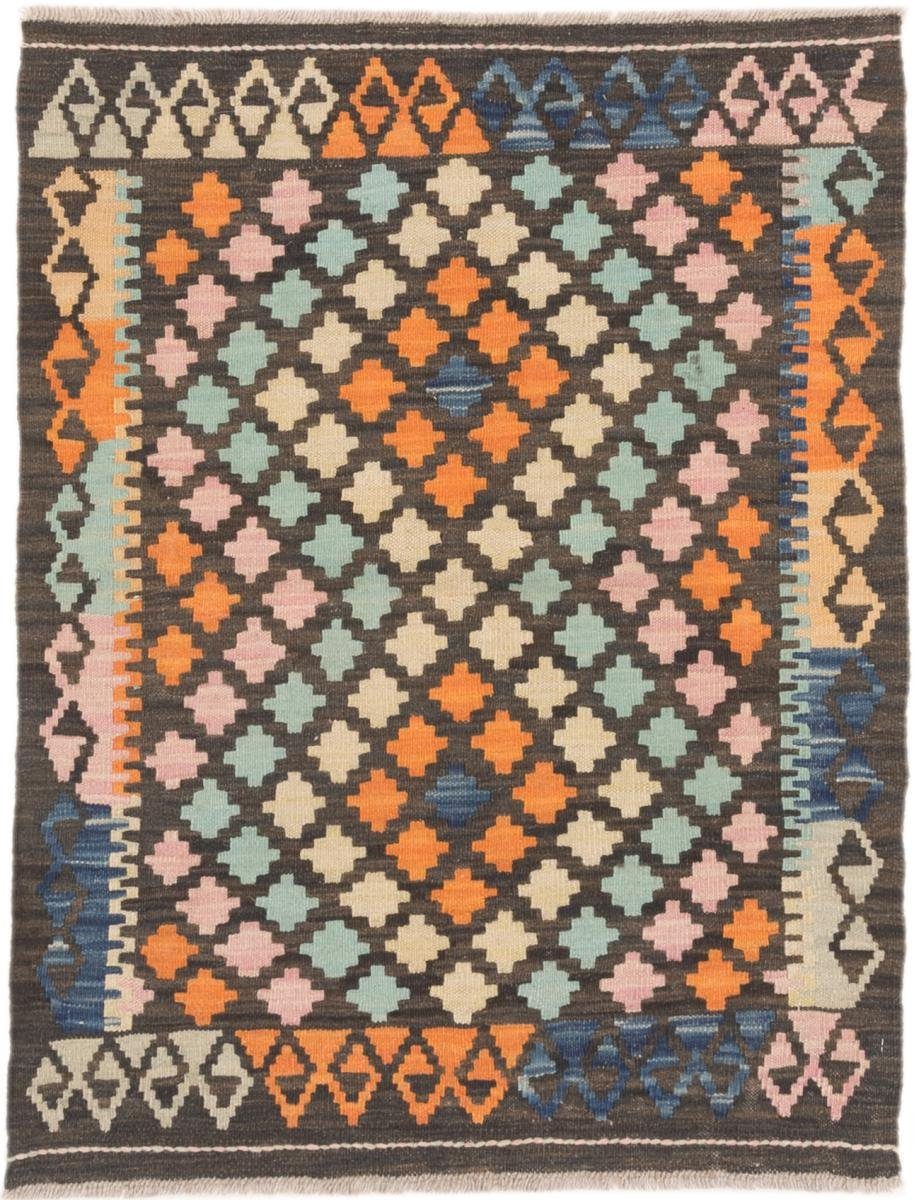 Orientteppich Kelim Afghan 82x104 Handgewebter Orientteppich, Nain Trading, rechteckig, Höhe: 3 mm