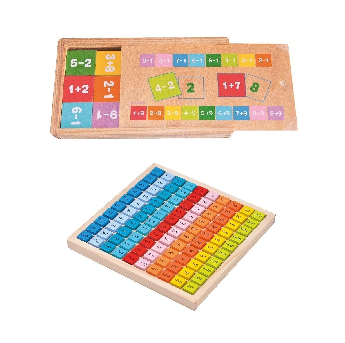 spiel-mit-discount Обучающие игрушки Holz-Rechenset zum spielerischen lernen mathematischer Grundkenntnisse