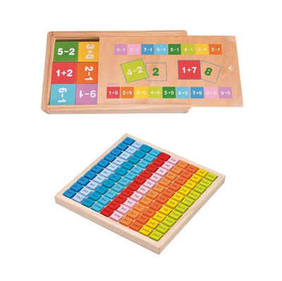 Woodyland Lernspielzeug Holz-Rechenset zum spielerischen lernen mathematischer Grundkenntnisse