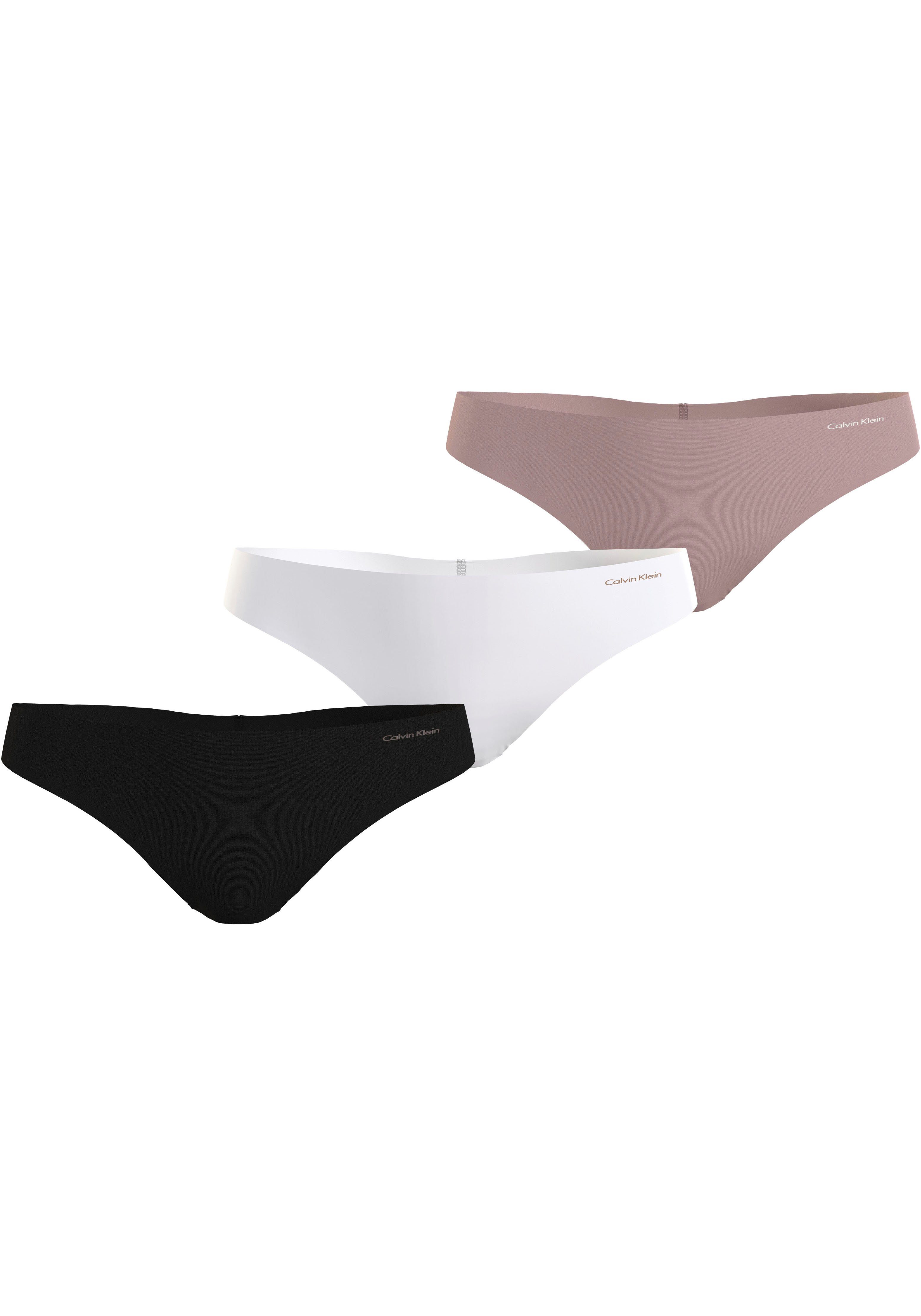 Calvin Klein Underwear Tanga 3 PACK THONG (MID-RISE) (Packung, 3-St., 3er- Pack) mit Logo-Print