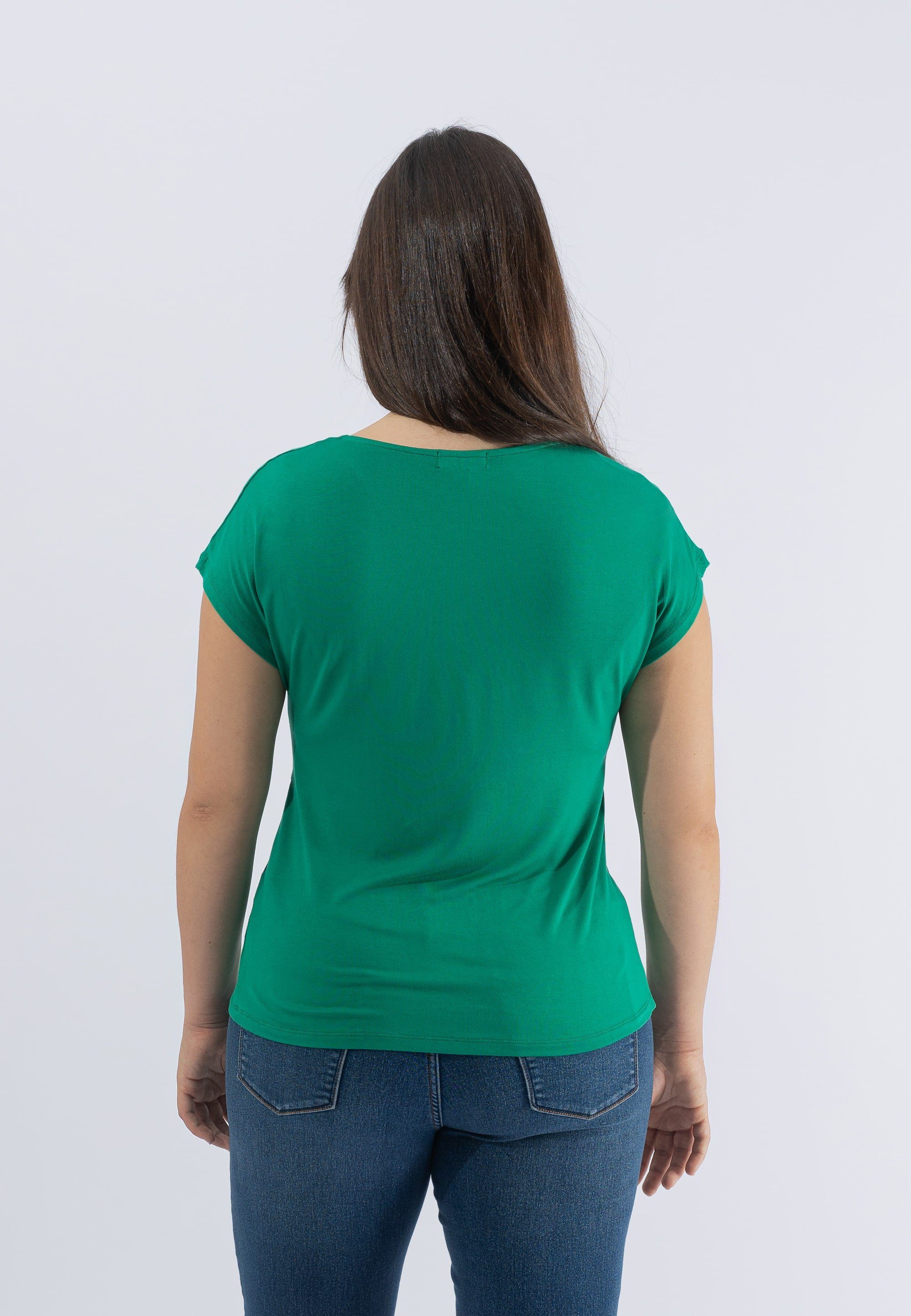 October T-Shirt im tollen Knoten-Design grün