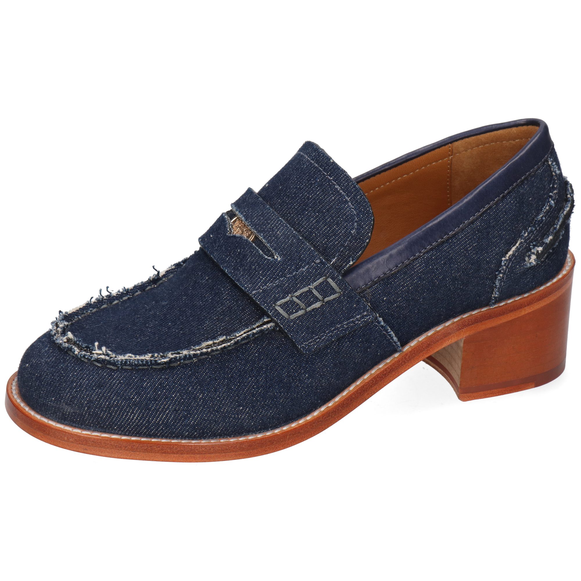 Melvin & Hamilton Imke 1 Textil-Loafers für Damen Loafer Block-Absatz