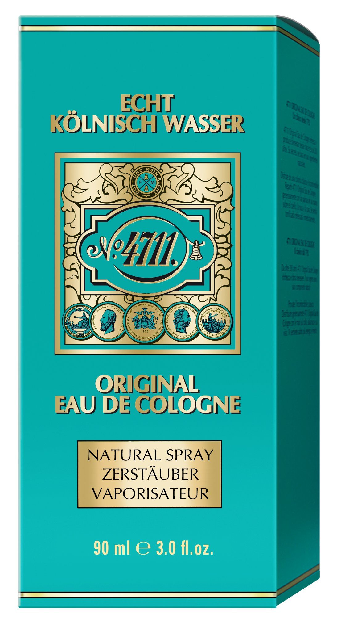 4711 Eau de Eau Cologne Echt Kölnisch Wasser Natural 4711 ml Cologne de 90 Spray
