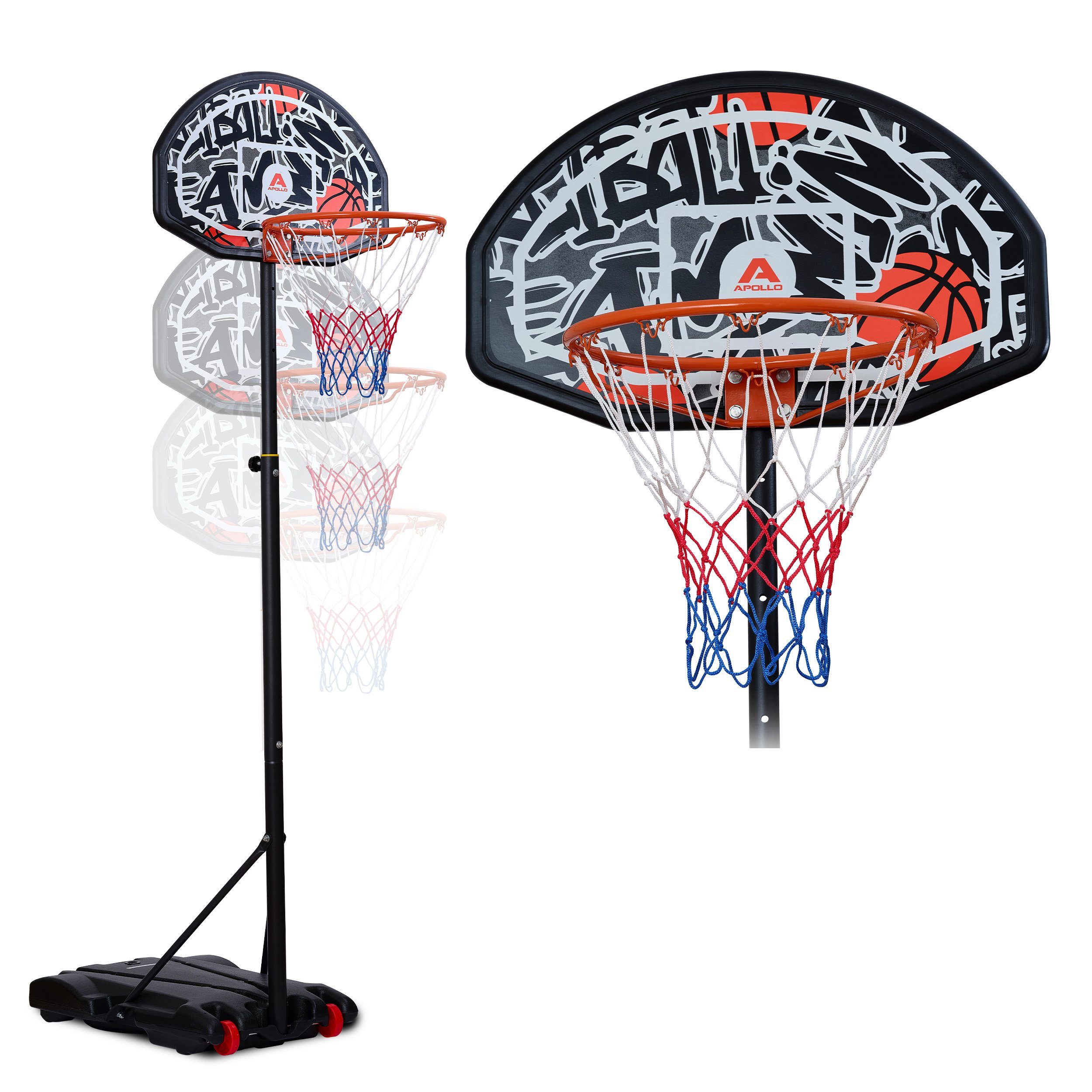 Basketballständer Basketballkorb Outdoor Korb Set mit Ständer und Rollen