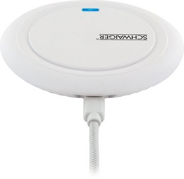 Schwaiger QLP10 512 Wireless Charger (Ladeplatte, für ein komfortables kabelloses Laden, Multischutzsystem, Fremdkörpererkennung)