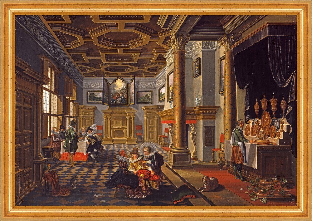 Kunstdruck Renaissance Interior with Banqueters van de Velde Adel Saal B A3 01700, (1 St)