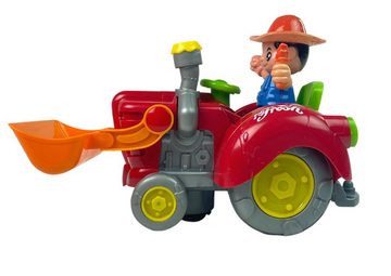 LEAN Toys Spielzeug-Traktor Traktor Soundeffekte Lichteffekte Spielzeugfahrzeug Landmaschine