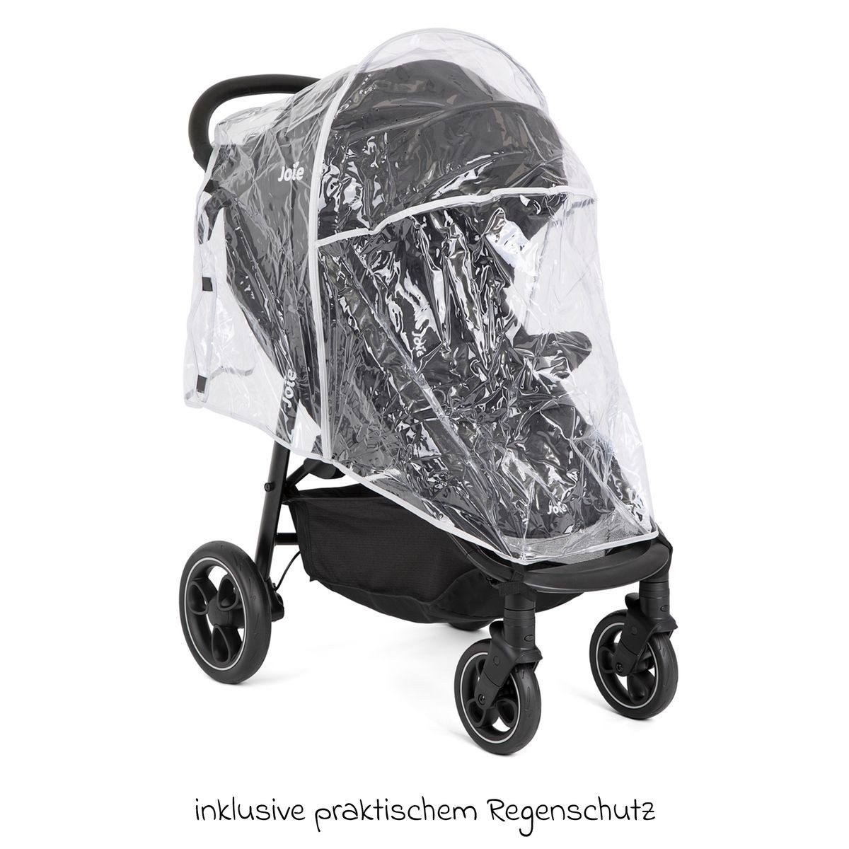 Joie Sportbuggy Litetrax - Shale, stroller with reclining position including footmuff & rain cover up to 22 kg