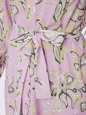 MIALUSSO Shirtkleid Hemdblusenkleid mit abstraktem Muster