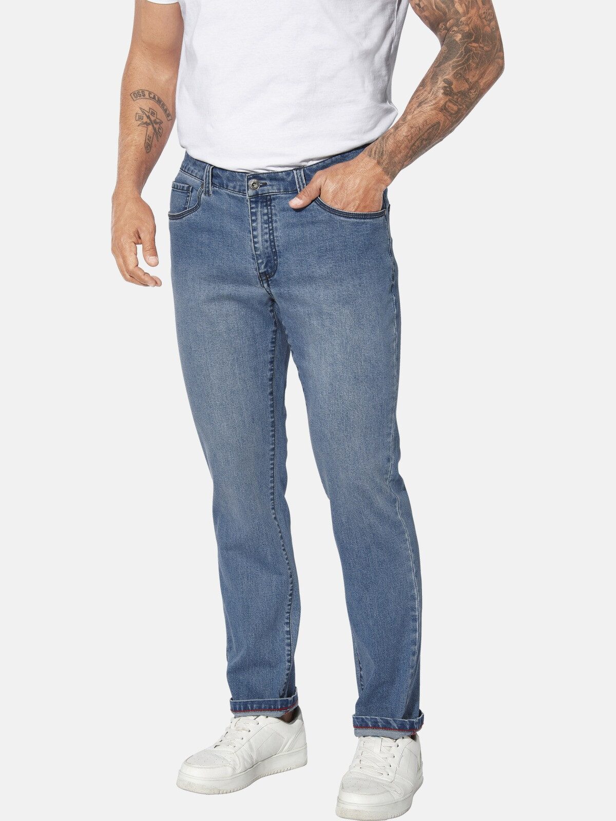 Jan Vanderstorm 5-Pocket-Jeans RUNGHELM mit markanter Denim Waschung