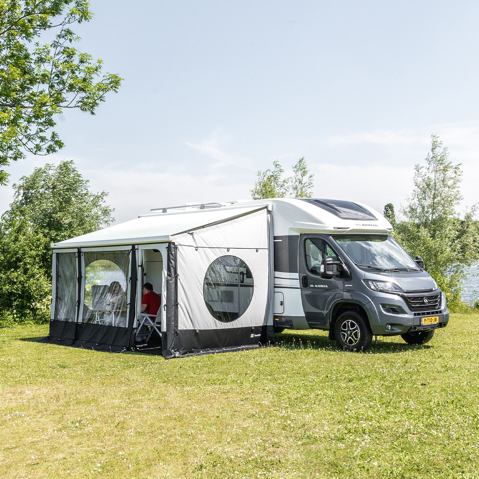 Travellife Vorzelt Markise Vorderwand Scala Front Wand, Panel Thule Omnistor Passend 1,1m