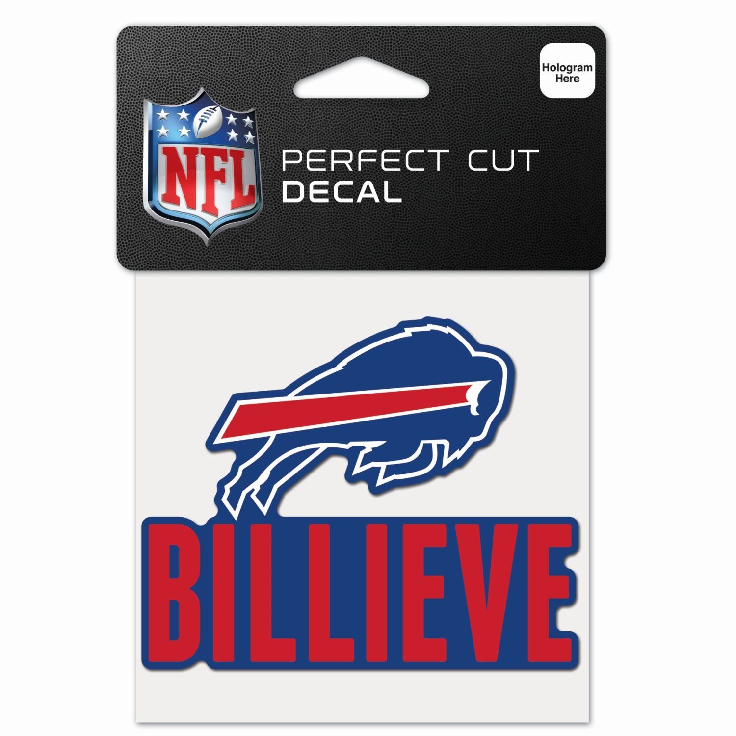 WinCraft Wanddekoobjekt Perfect Cut 10x10cm Aufkleber NFL Teams Slogan Buffalo Bills