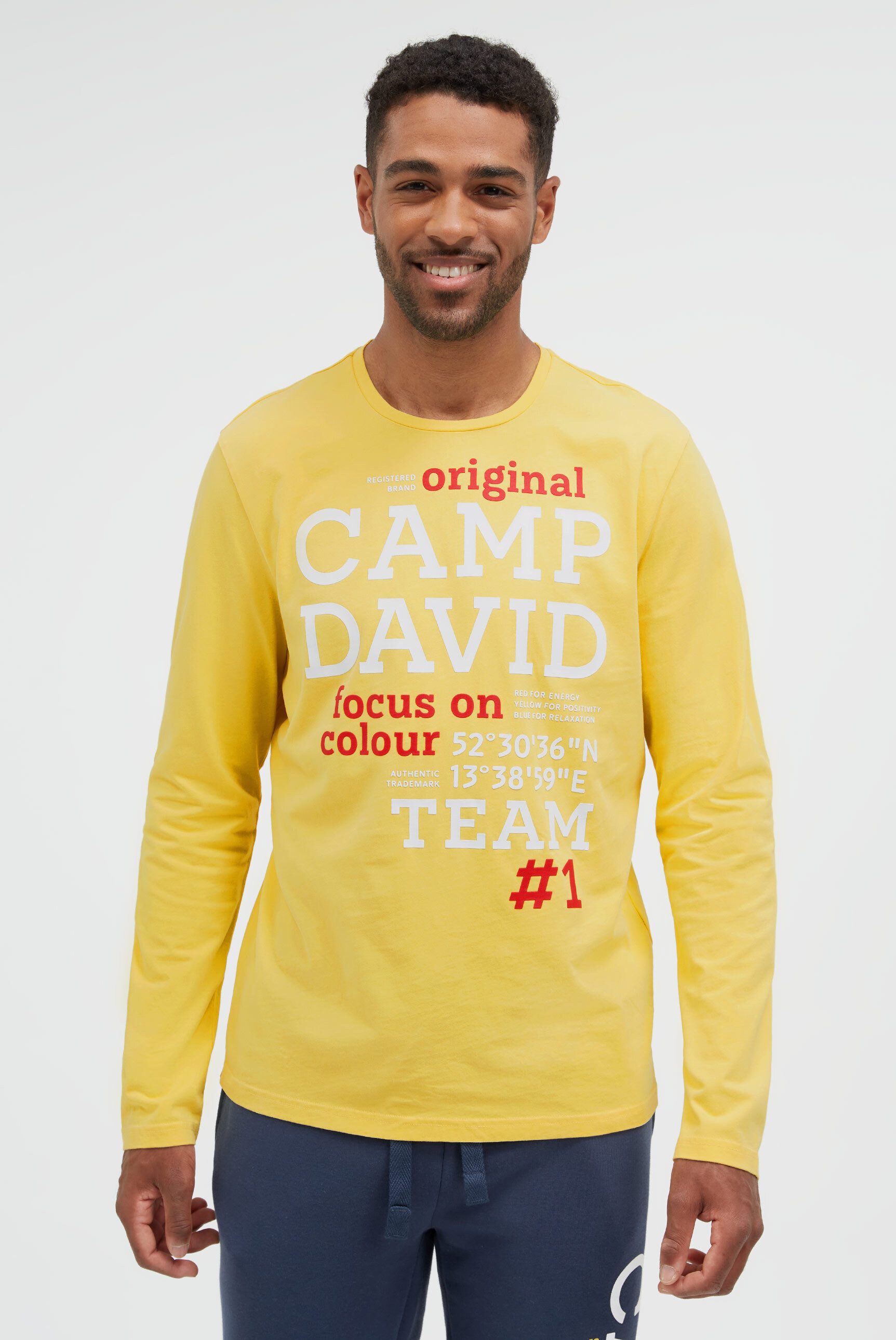 CAMP DAVID Rundhalsshirt aus Baumwolle günstig online kaufen