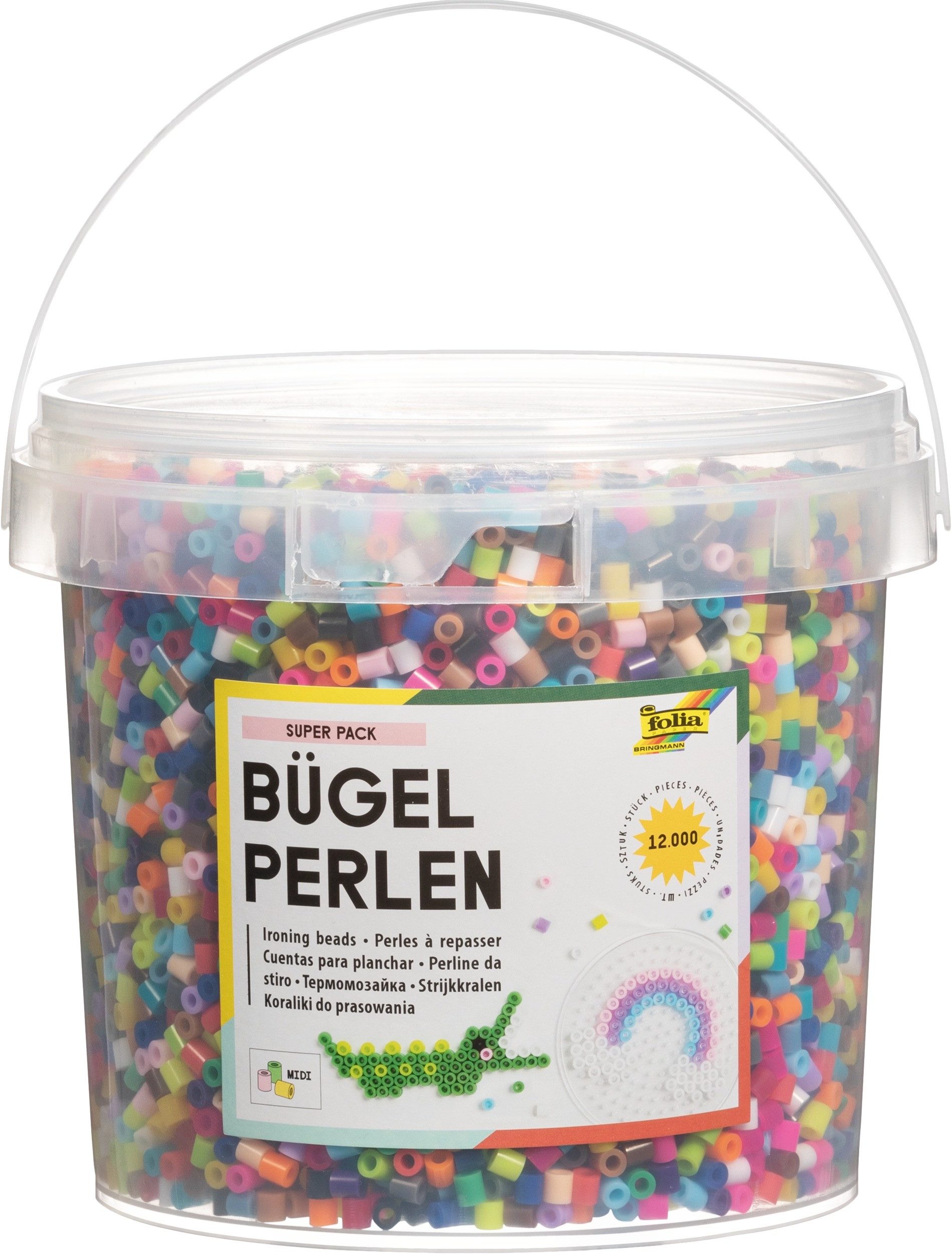 Folia Bügelperlen folia Bügelperlen 12.000 Stück mehrfarbig