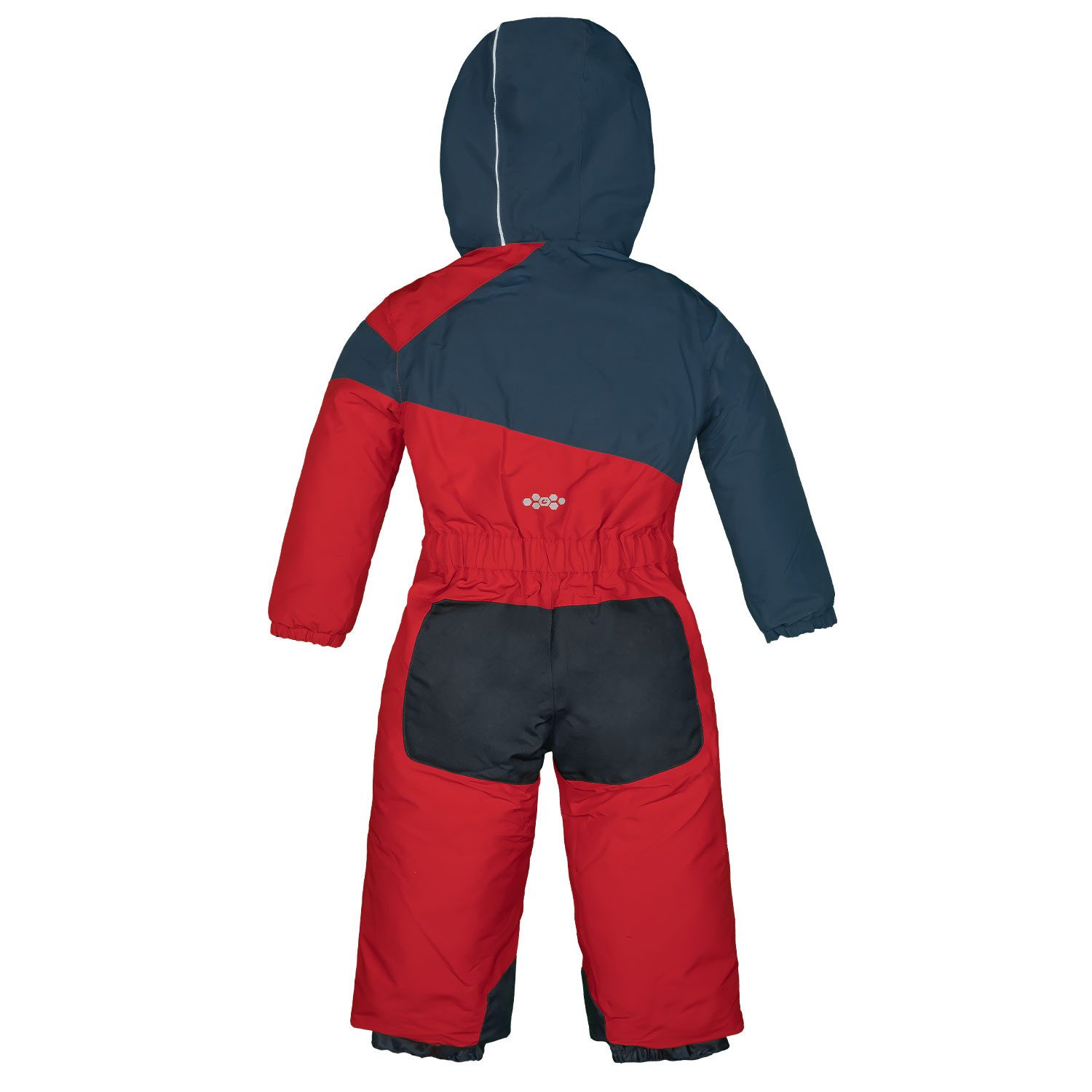 Killtec Snowsuit for Children, Ski Suit, Dark Red/Dark Blue, Fleece Lining - Snow Gaiters on Legs