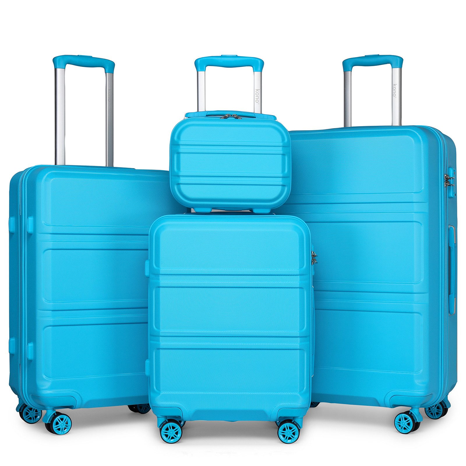 KONO Hartschalen-Trolley mit TSA-Schloss - Reisekoffer günstig online kaufen