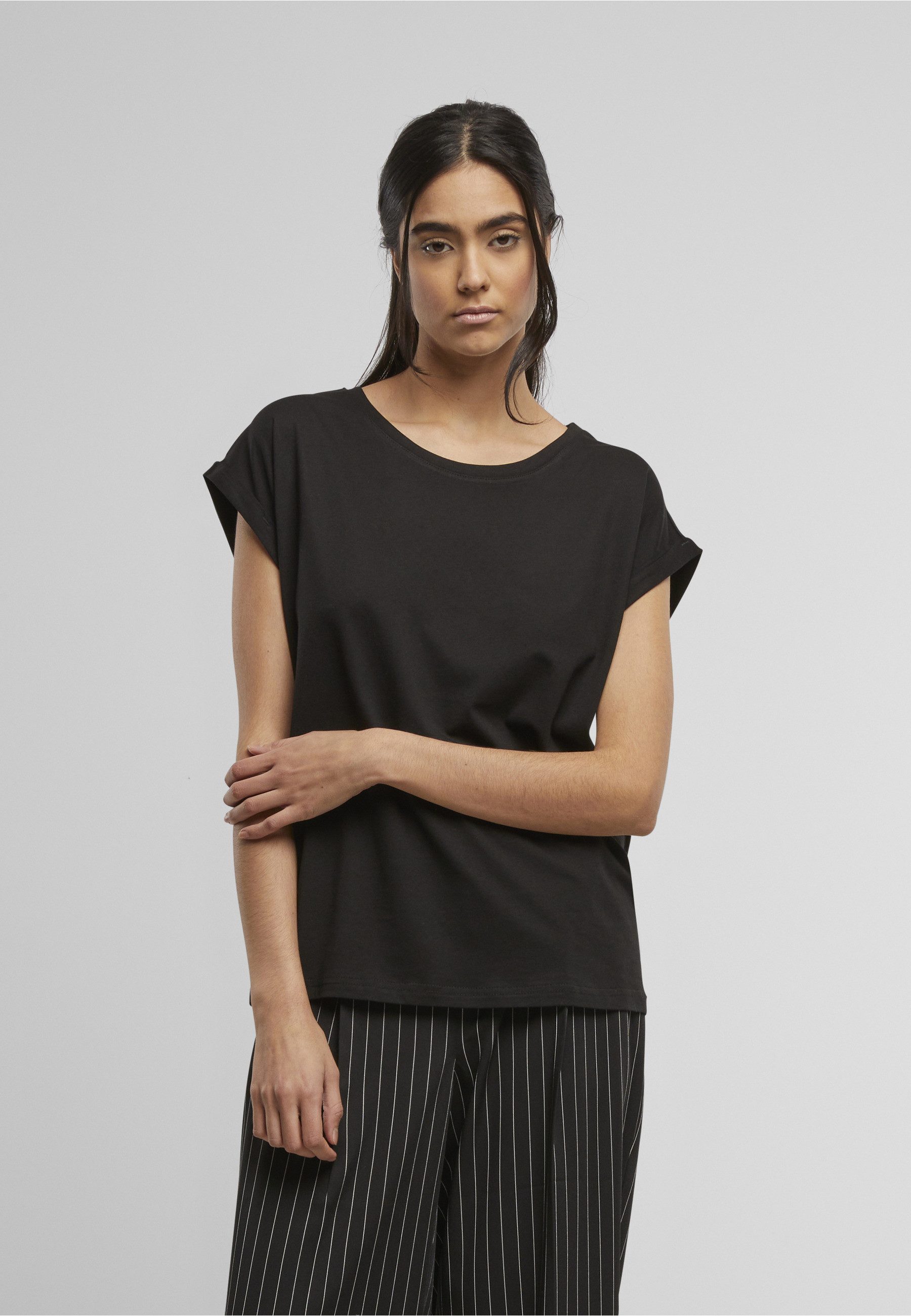 URBAN CLASSICS T-Shirt Urban Classics Ladies Extended Shoulder Tee (1-tlg)