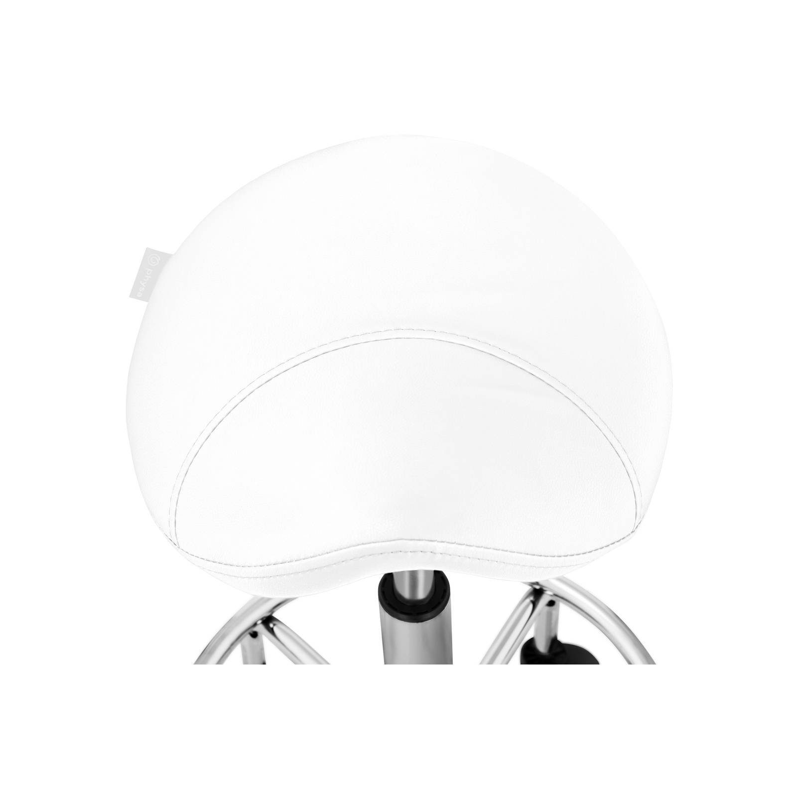 Physa Sattelstuhl Rosa - Höhenverstellbarer Rollhocker Mit Lehne