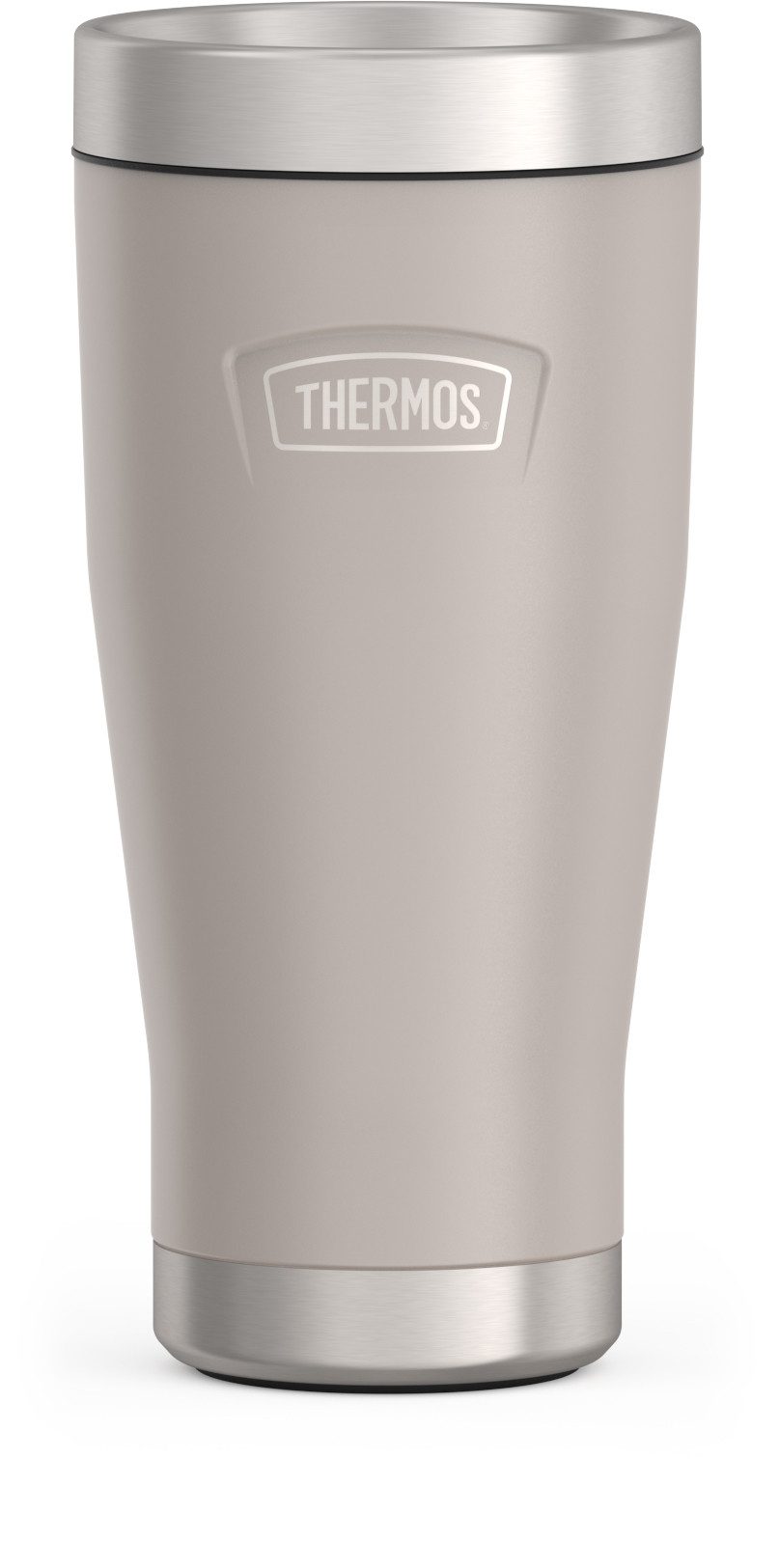THERMOS Термокружка ICON MUG, rutschfester Boden, 360° Trinkfunktion, spülmaschinenfest, Edelstahl, Kunststoff, Silikon, 0,47l, 7h heiß & 22h kalt, absolut dicht, Dura-Seal-Deckel