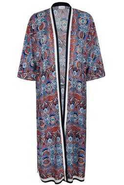 MIAMODA Bademantel Kimono Paisleydruck offene Form, 202335, Materialmix
