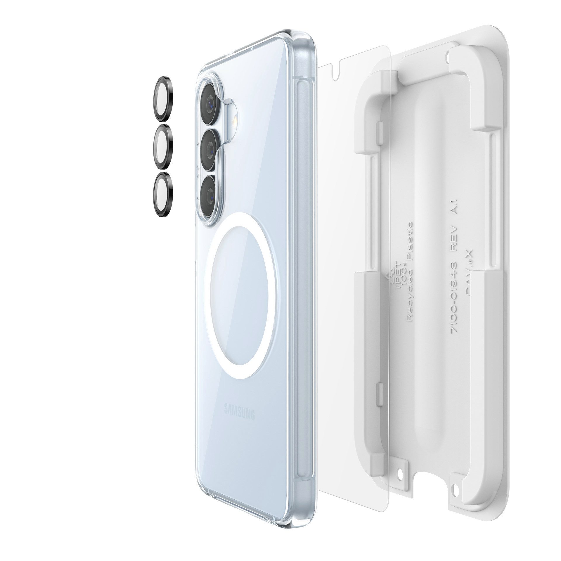 Belkin Displayschutzglas ScreenForce Titan Schutzset für Samsung Galaxy S26, Displayschutzfolie, Bildschirmschutz, Cover, Kameraschutz