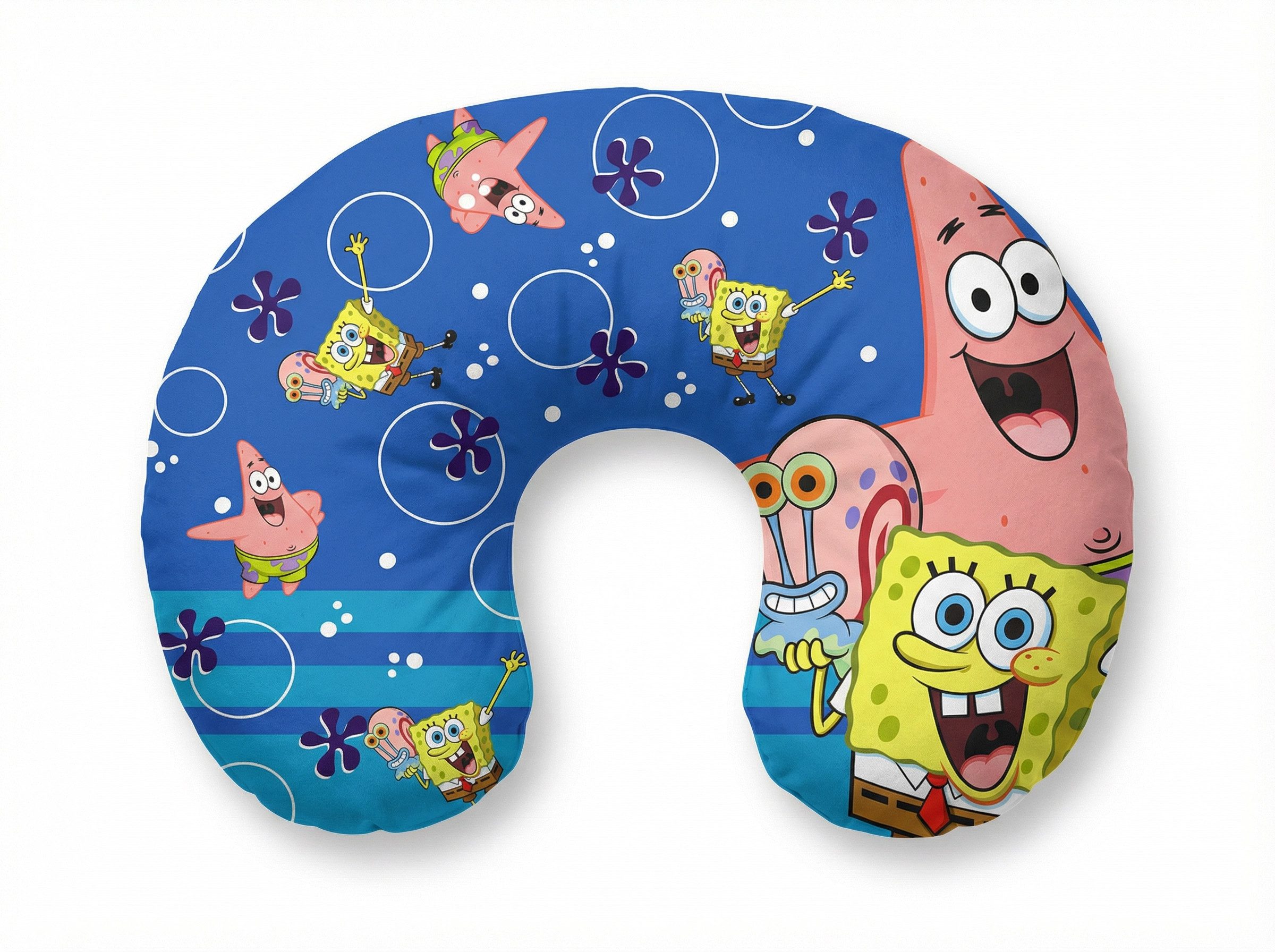 Spongebob Schwammkopf Reisekissen Spongebob Schwammkopf Kinder Reisekissen Nackenkissen, 1-tlg., 37x30x10 cm