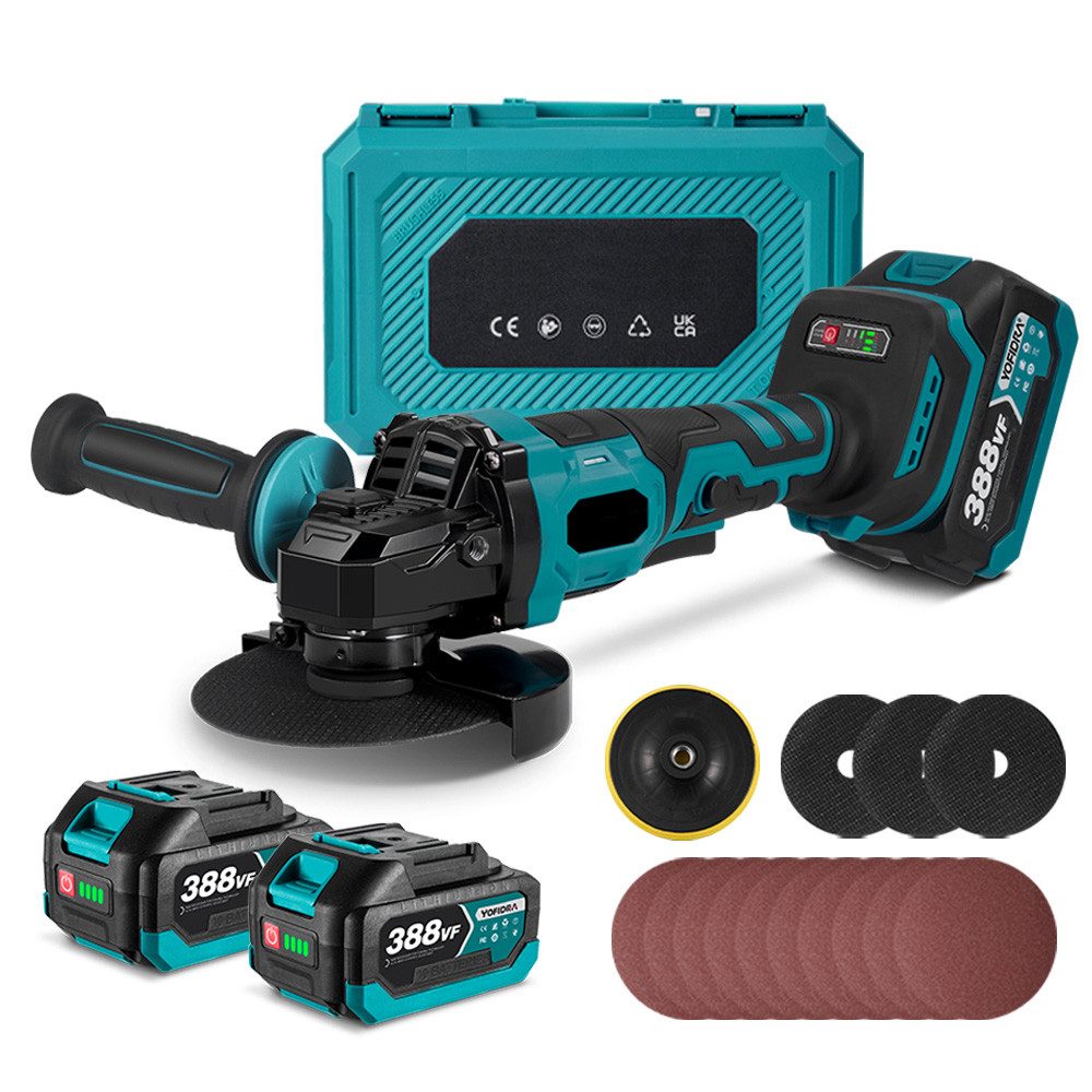 ONEVAN Akku-Winkelschleifer Akku-Winkelschleifer 125 mm, Bürstenloser günstig online kaufen