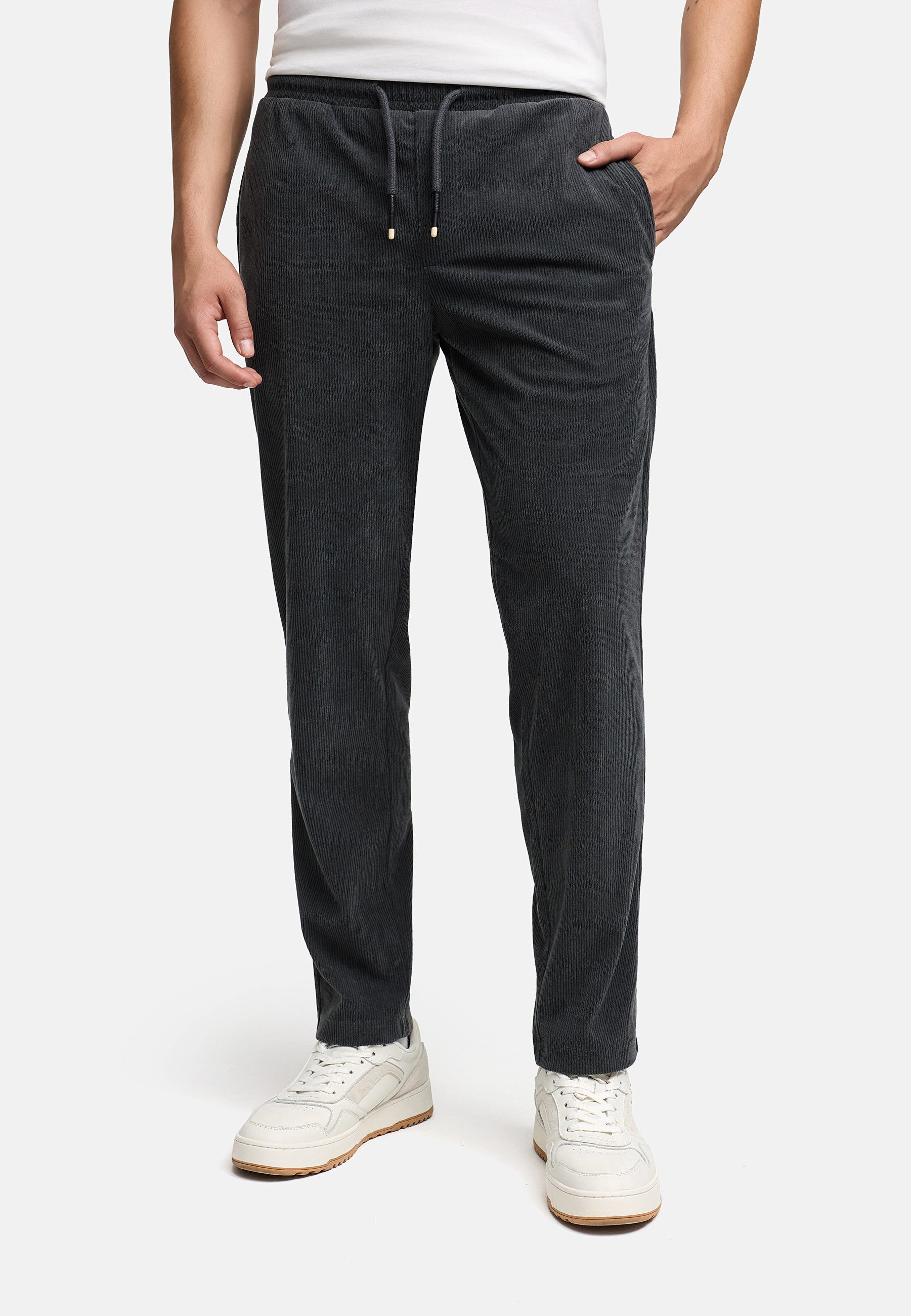 Indicode Chinohose Herren INNemoto Pants Chino Hose Herrenhose mit elastischem Komfortbund