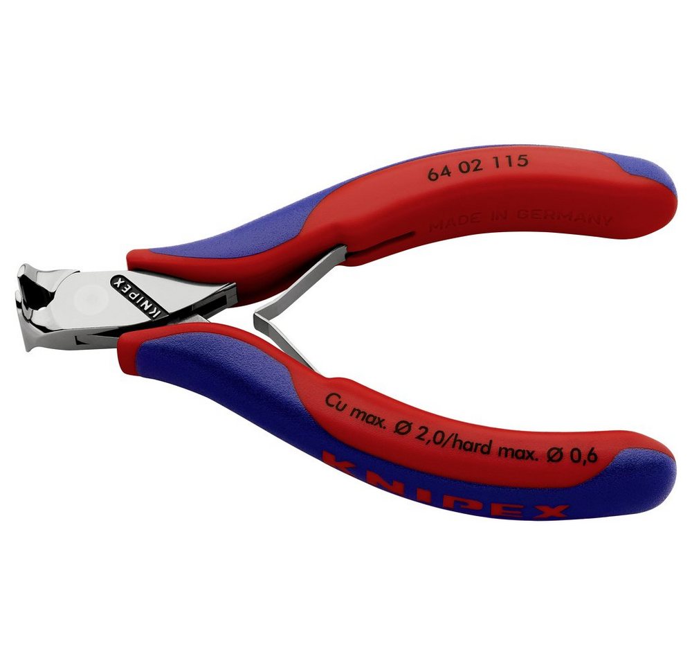 Thumbnail - Knipex Seitenschneider Knipex 64 02 115 Elektronik- u. Feinmechanik Vornschneider mit Facett