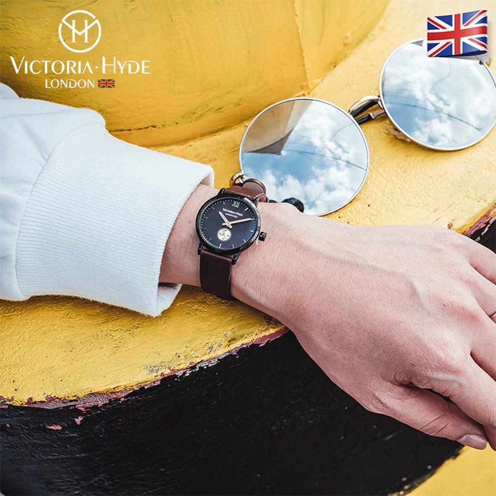 Victoria Hyde Quarzuhr Victoria Hyde London Eyes Damen Basic Lederarmband, günstig online kaufen
