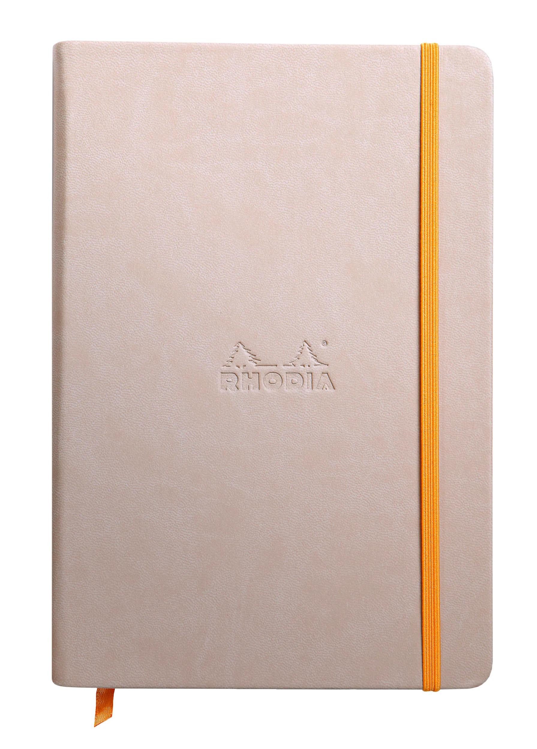 Rhodia Einsteck-Fotoalbum Notizbuch A5, fester Einband, 96 Bl blanko, Papier 90g, Beige 118745C, Festes Notizbuch geleimt
