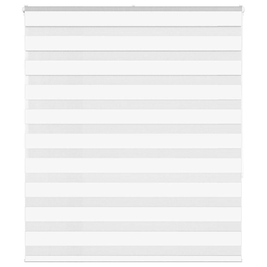 vidaXL Gardine 125 x 150 cm Zebrarollo Weiß 125x150 cm Stoffbreite 120,9 cm Polyester