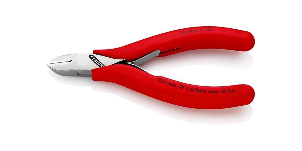 Knipex Seitenschneider Elektronik-Seitenschneider Länge 115 mm Form 0 Facette ja Kunststoffüberzug spiegelpoliert | Zangen