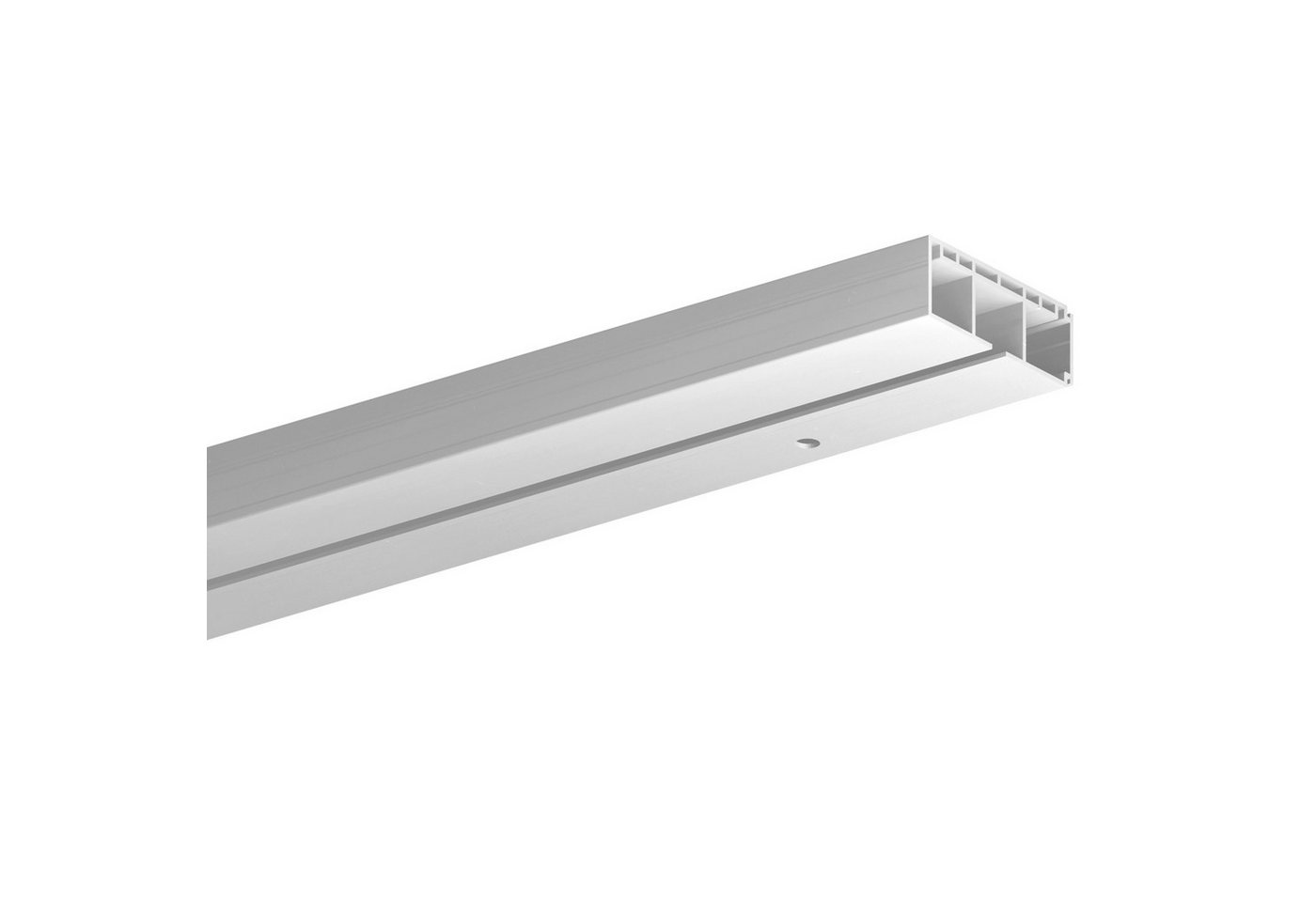 Bestlivings Gardinenschiene Innenlauf, 1-läufig, Bohren, verschraubt, Kunststoff, robust, langlebig, modular erweiterbar, ruhiger Innenlauf, Made in EU