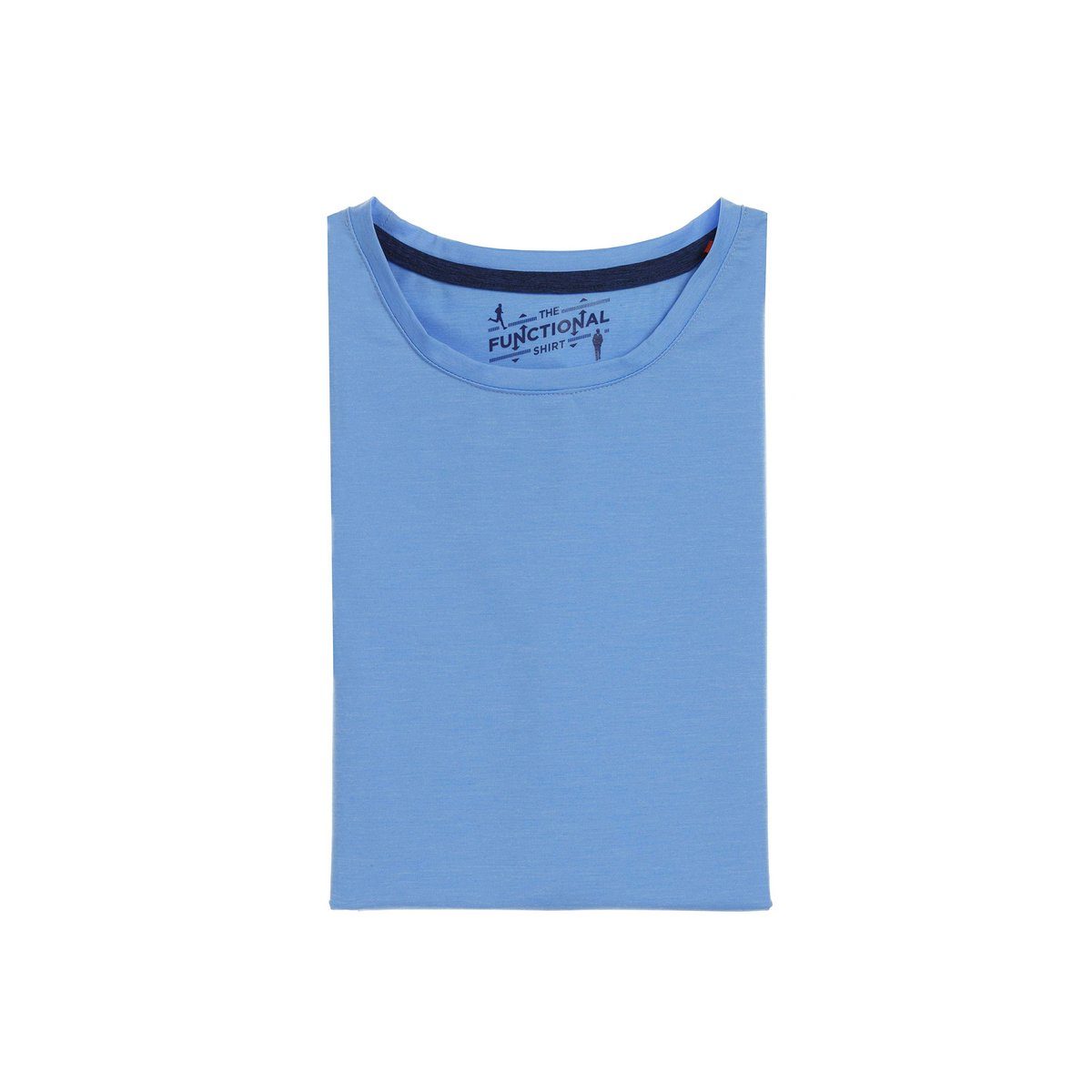 (1-tlg) regular blau Hatico Rundhalsshirt