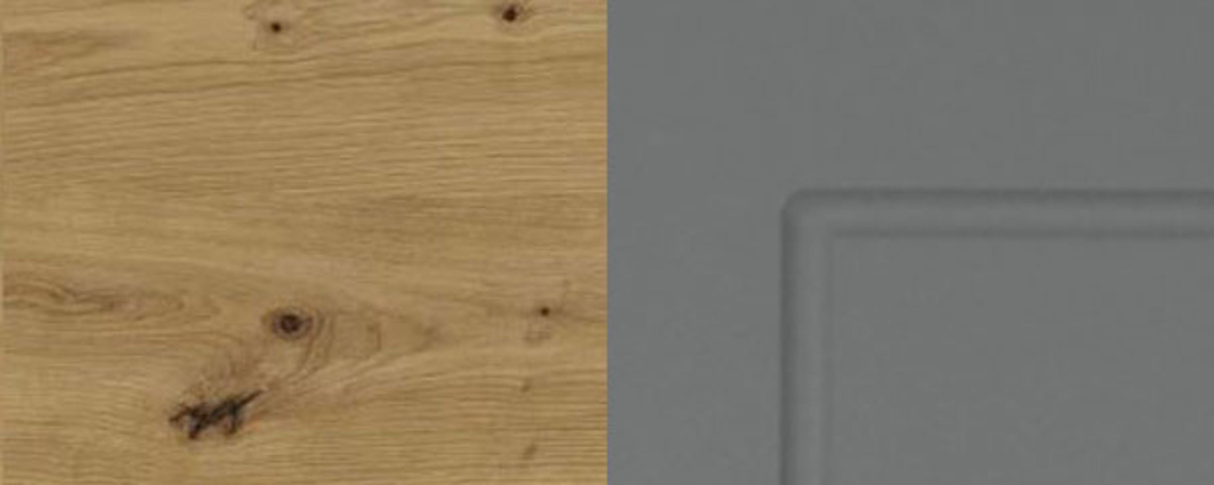 wählbar Tür, und Front- Korpusfarbe Soft-Close-Funktion, leicht MDF) Ecken, und dekorativen abgerundeten Eckhängeschrank 60cm Feldmann-Wohnen Kvantum (Fronten 1-türig Faserplatte, dust Fräsungen matt grey mit