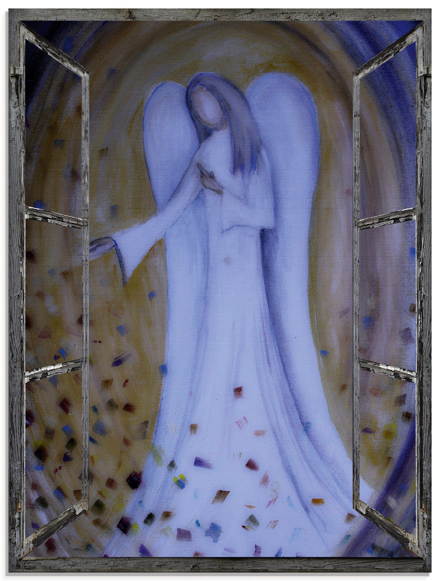 Artland Glasbild Fensterblick - Engel, Religion (1 St), in verschiedenen Größen