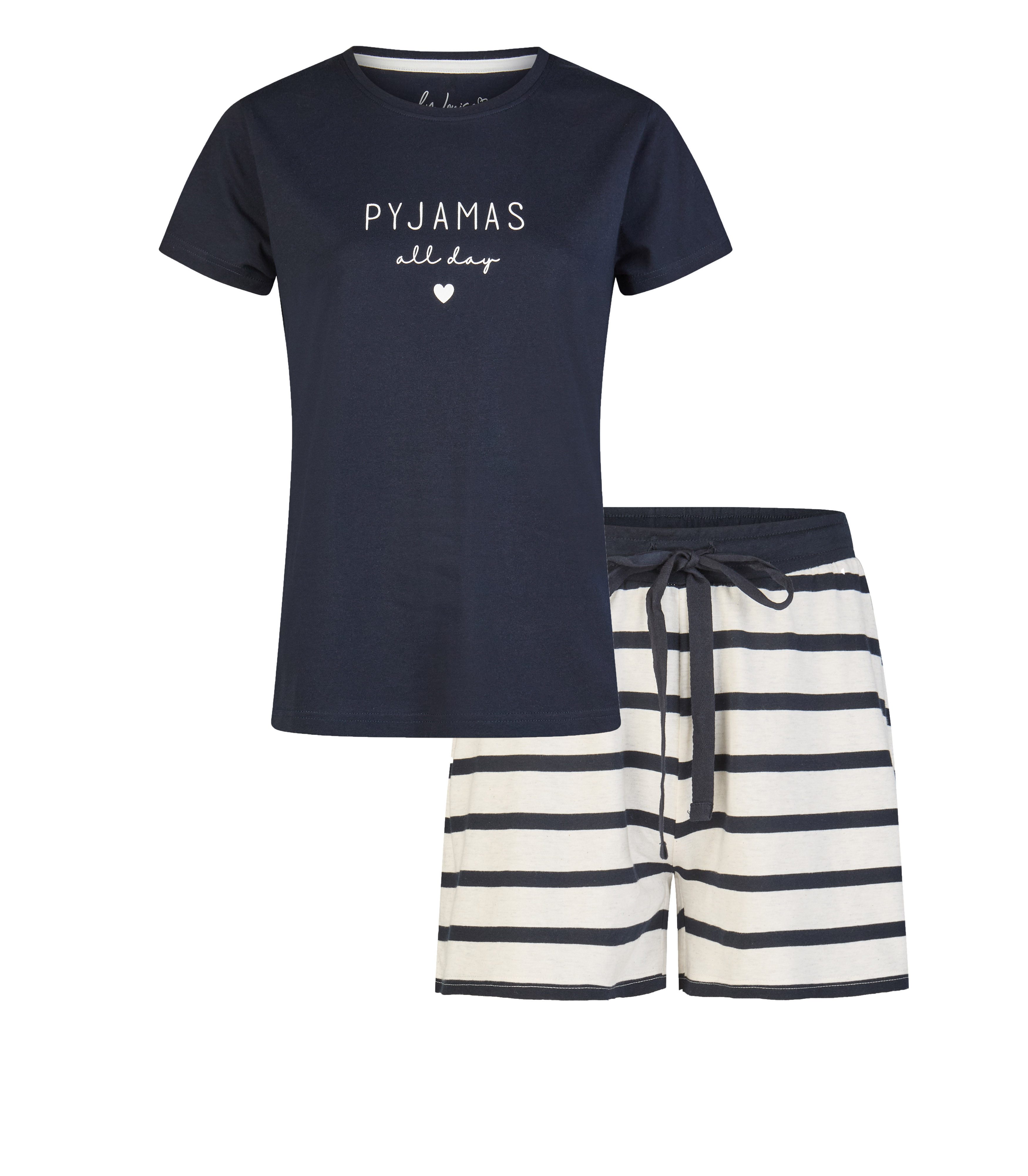 By Louise Shorty Damen Pyjama Schlafanzug kurz (2 tlg) Baumwolle