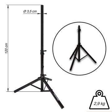 PremiumX Camping SAT TV Anlage LNB Satelliten-Finder Kabel im Koffer Stativ SAT-Antenne