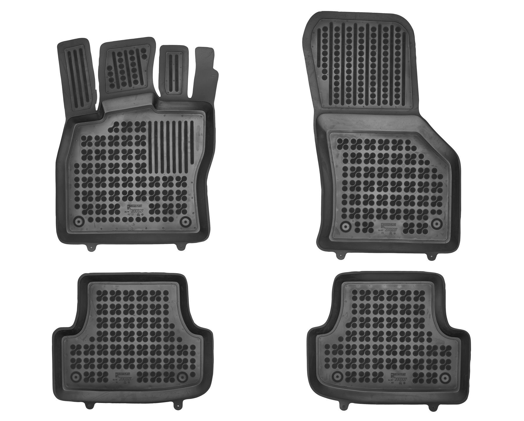 AZUGA Auto-Fußmatten Hohe Gummi-Fußmatten passend für Audi A3 Sportback/Stufenheck ab 5/202, für Audi A3 4-türer Stufenheck,5-türer Sportback