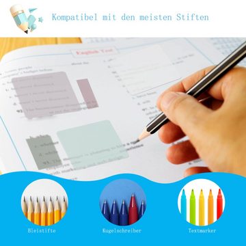 Caterize Notizzettel 200 Blätter Transparente Haftnotizen, Transparent, Wasserfest Clear