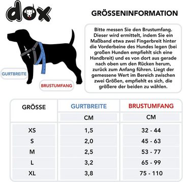 DDOXX Hunde-Geschirr Nylon Hundegeschirr Step-In, Verstellbar, Ausbruchsicher, Hellblau Xxs - 1,0 X 26-35 Cm Nylon