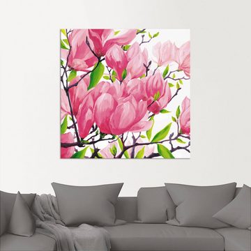 Artland Wandbild Pinke Magnolien, Blumen (1 St), als Alubild, Outdoorbild, Leinwandbild in verschied. Größen
