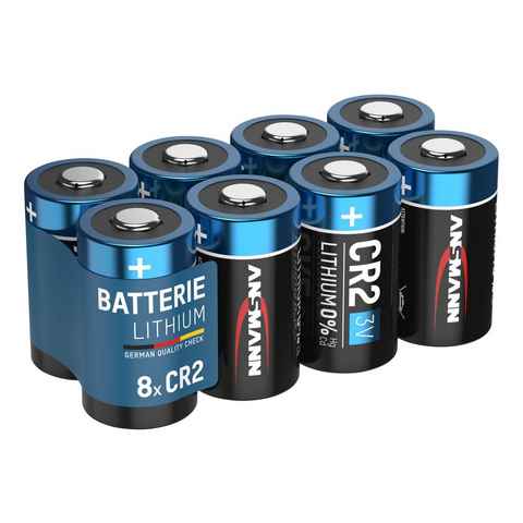 ANSMANN AG Batterien CR2 Lithium, 8 Stück, Spezial Batterie