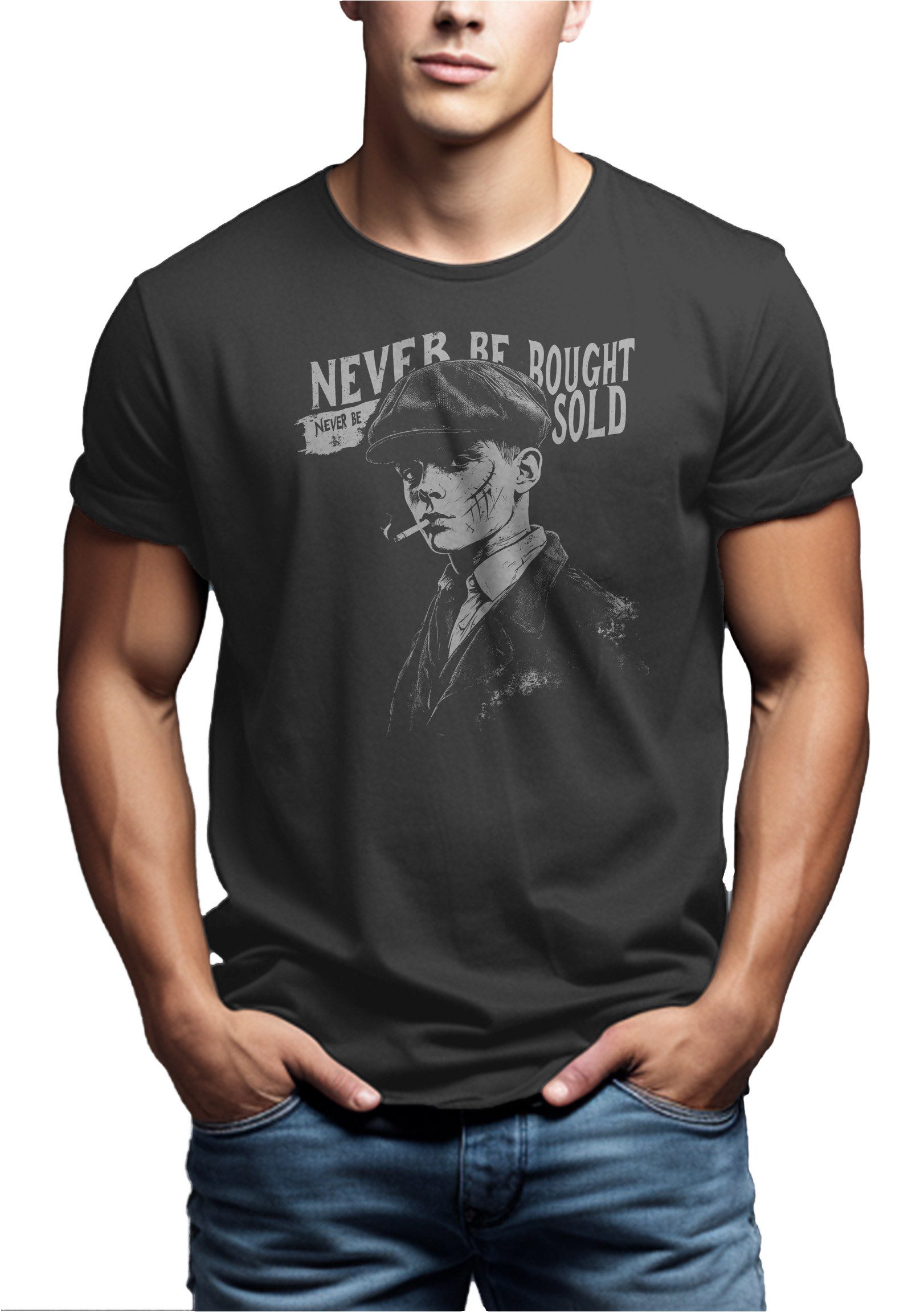 MAKAYA T-Shirt Herren Kurzarm mit Druck günstig online kaufen